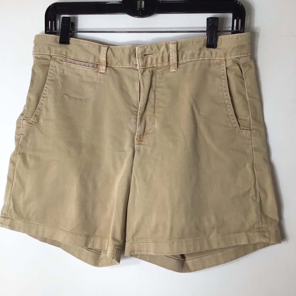 Anthropologie chino shorts women 27 tan